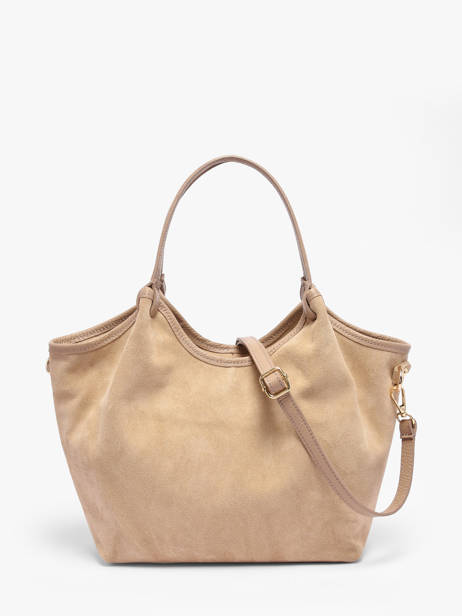 Schoudertas Velvet Caviar Leder Milano Beige velvet caviar VC241111 ander zicht 4