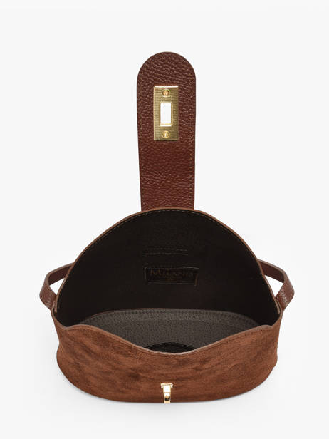 Cross Body Tas Velvet Caviar Leder Milano Bruin velvet caviar VC25115 ander zicht 2