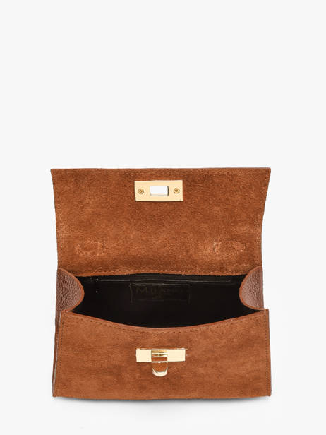 Schoudertas Velvet Caviar Leder Milano Bruin velvet caviar VC25116 ander zicht 3