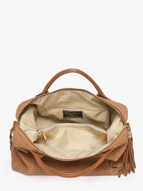Handtas Beautiful Leder Milano Bruin beautiful BE25111 ander zicht 3