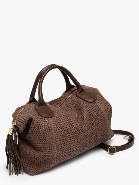 Handtas Beautiful Leder Milano Bruin beautiful BE25111 ander zicht 2