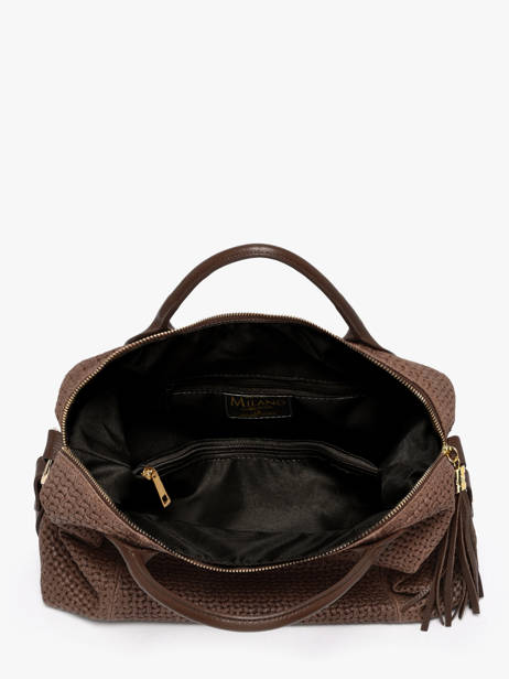 Handtas Beautiful Leder Milano Bruin beautiful BE25111 ander zicht 3