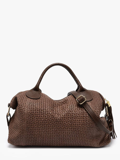 Handtas Beautiful Leder Milano Bruin beautiful BE25111 ander zicht 4