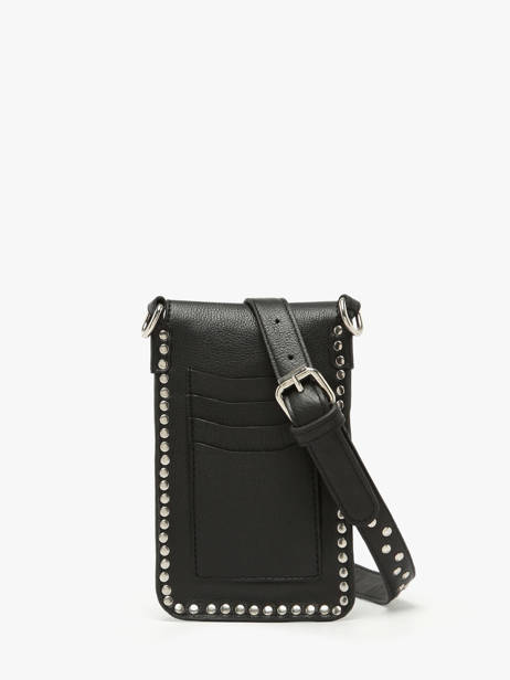 Telefoonetui Leder Basilic pepper Zwart glam BGLA88 ander zicht 3