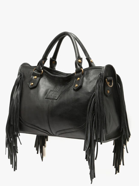 Handtas Dakota Leder Basilic pepper Zwart dakota BDAK22 ander zicht 1