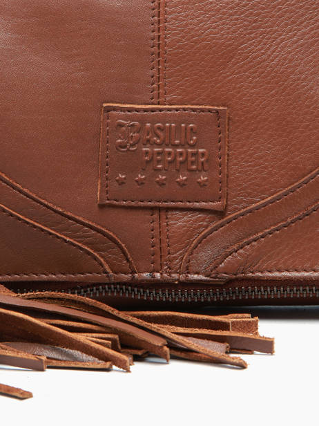 Cross Body Tas Dakota Leder Basilic pepper Bruin dakota BDAK43 ander zicht 4