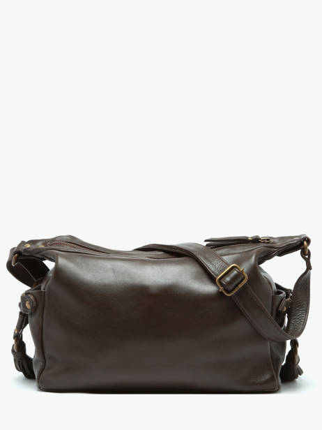 Cross Body Tas Cow Leder Basilic pepper Bruin cow BCOW86 ander zicht 3