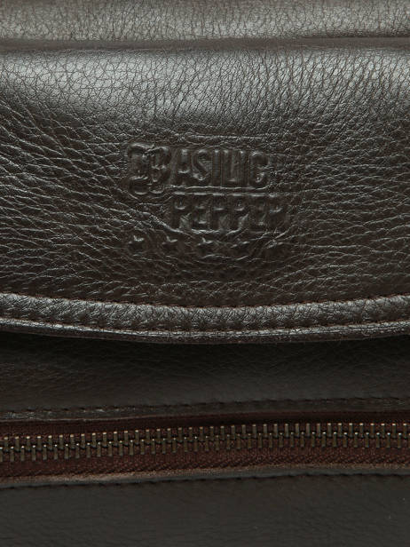 Cross Body Tas Cow Leder Basilic pepper Bruin cow BCOW86 ander zicht 4