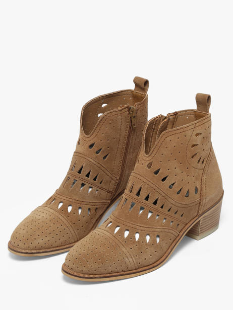 Enkellaarsjes Met Hak Uit Leder Alpe Bruin women 54331101 ander zicht 1