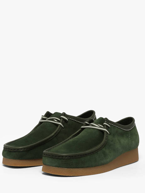 Derby Veterschoenen Uit Leder Clarks Groen men 26186170 ander zicht 1