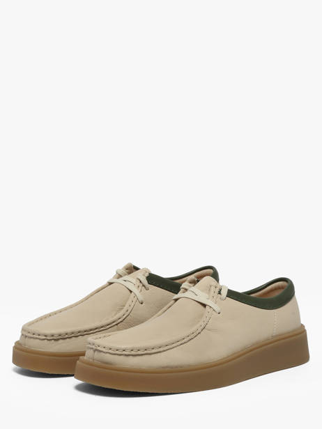 Derby Veterschoenen Uit Leder Clarks Beige men 26187197 ander zicht 1