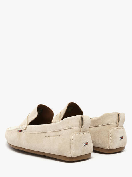 Mocassins Uit Leder Tommy hilfiger Beige men 5789ACI ander zicht 2