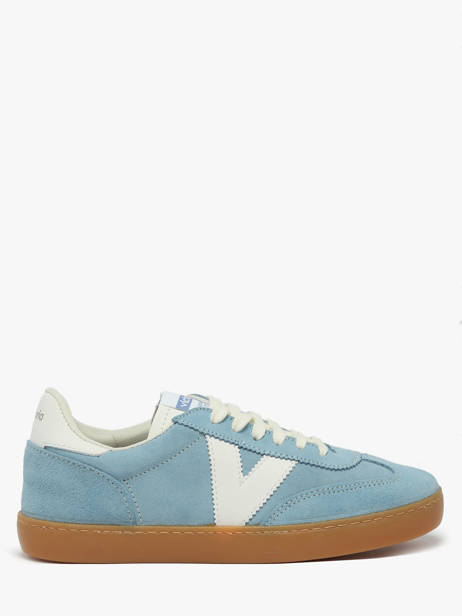 Sneakers Uit Leder Victoria Blauw women 1126212