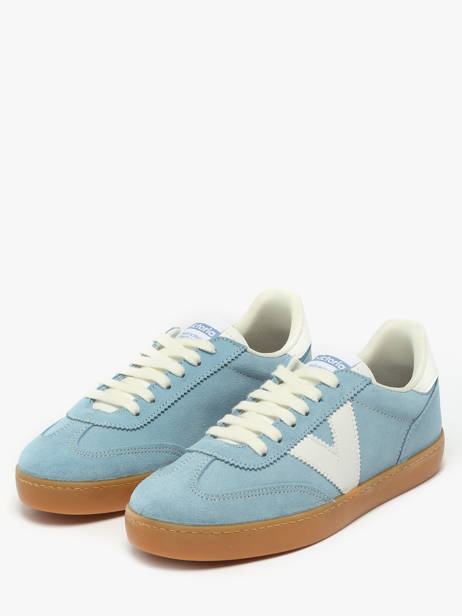 Sneakers Uit Leder Victoria Blauw women 1126212 ander zicht 1