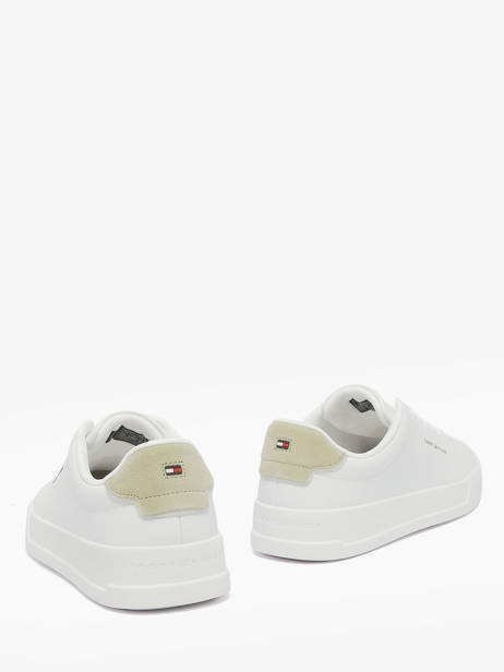Sneakers Uit Leder Tommy hilfiger Wit men 536702X ander zicht 2