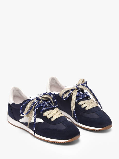 Sneakers Uit Leder Semerdjian Blauw women JUNED482 ander zicht 1