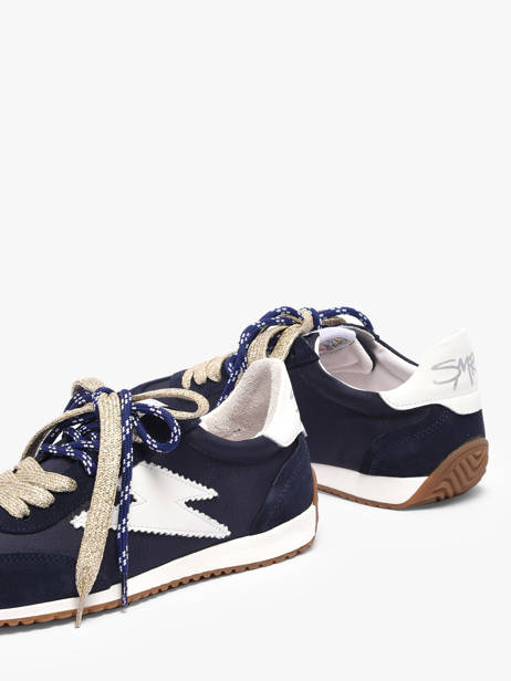 Sneakers Uit Leder Semerdjian Blauw women JUNED482 ander zicht 2