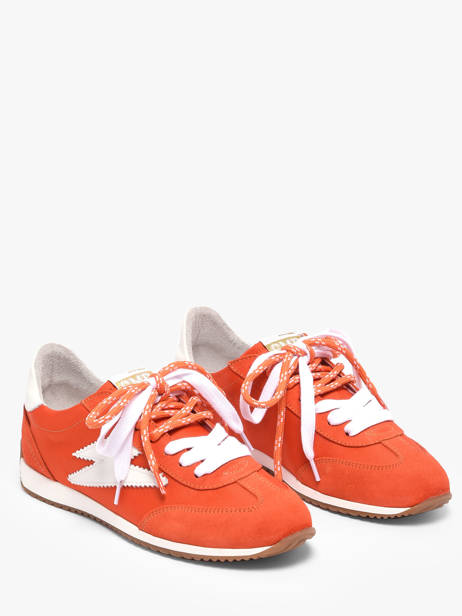 Sneakers Uit Leder Semerdjian Oranje women JUNED479 ander zicht 1