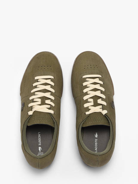 Sneakers Uit Leder Lacoste Groen men 1SMA0067 ander zicht 3