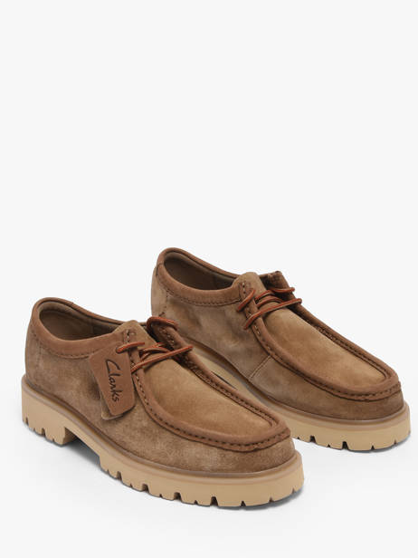 Derby Veterschoenen Uit Leder Clarks Bruin men 26186419 ander zicht 1
