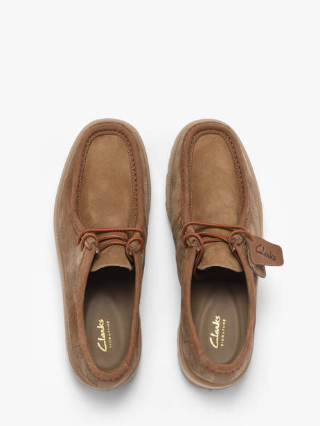 Derby Veterschoenen Uit Leder Clarks Bruin men 26186419 ander zicht 3