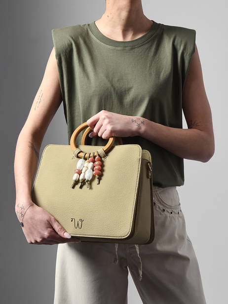 Handtas Camomille Pearl Woomen Groen camomille pearl WCAE1M ander zicht 1