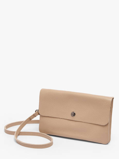 Cross Body Tas Caviar Leder Milano Beige caviar CA23067 ander zicht 2