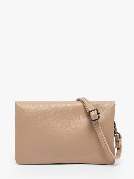 Cross Body Tas Caviar Leder Milano Beige caviar CA23067 ander zicht 4