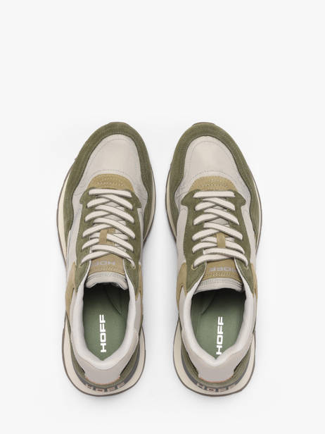 Sneakers Uit Leder Hoff Groen men 12602403 ander zicht 3