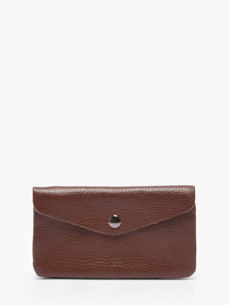 Portemonnee Caviar Leder Milano Bruin caviar CA23113