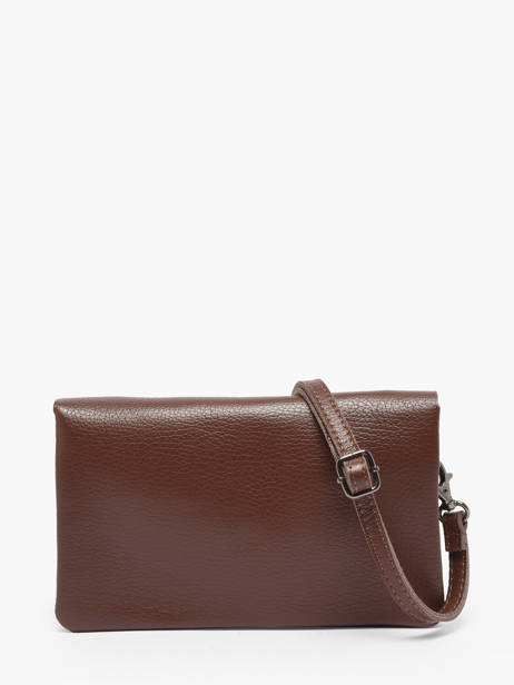 Cross Body Tas Caviar Leder Milano Bruin caviar CA23067 ander zicht 4