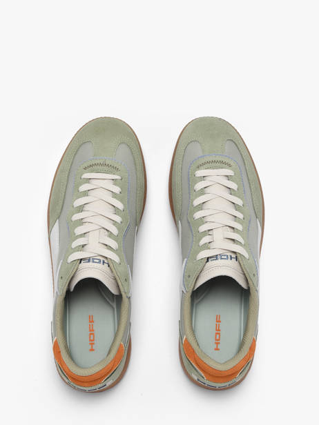 Sneakers Uit Leder Hoff Groen men 12519009 ander zicht 3