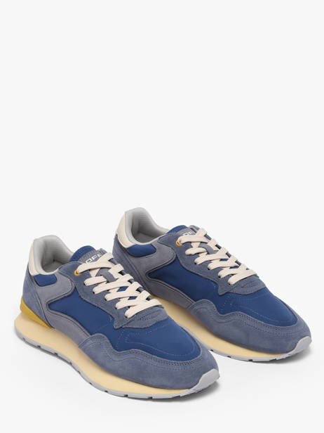 Sneakers Uit Leder Hoff Blauw men 12602011 ander zicht 1