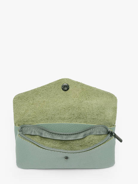 Portemonnee Caviar Leder Milano Groen caviar CA23113 ander zicht 1