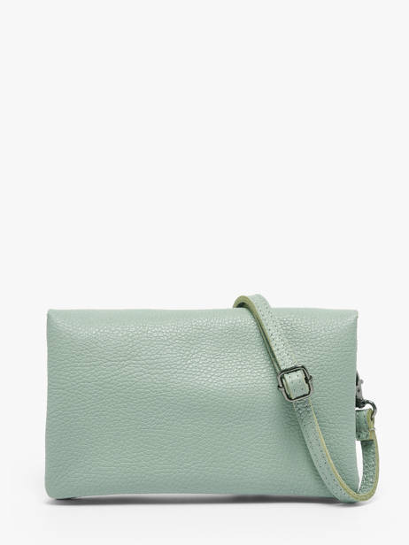 Cross Body Tas Caviar Leder Milano Groen caviar CA23067 ander zicht 4