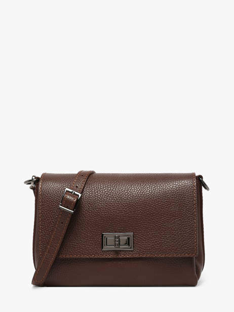 Cross Body Tas Caviar Leder Milano Bruin caviar CA24061