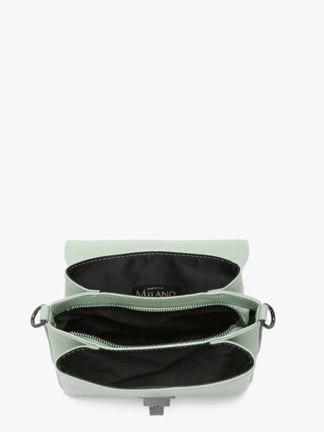 Cross Body Tas Caviar Leder Milano Groen caviar CA24061 ander zicht 3