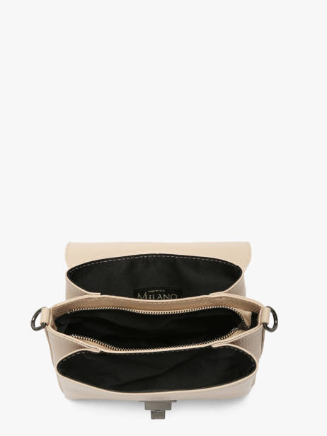 Cross Body Tas Caviar Leder Milano Beige caviar CA24061 ander zicht 3