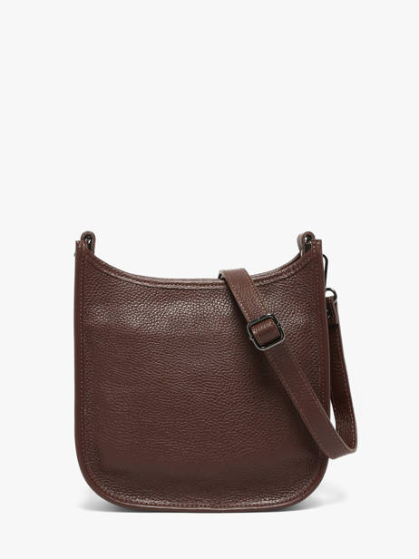 Cross Body Tas Caviar Leder Milano Bruin caviar CA25067 ander zicht 4