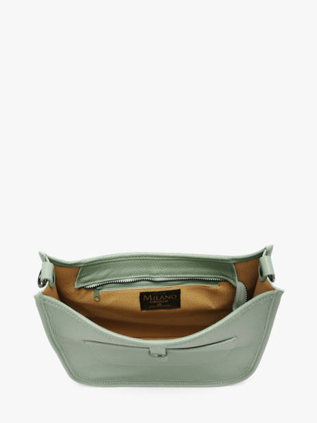 Cross Body Tas Caviar Leder Milano Groen caviar CA25067 ander zicht 3