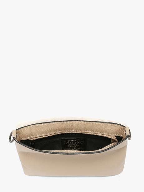 Cross Body Tas Caviar Leder Milano Beige caviar CA22112 ander zicht 3