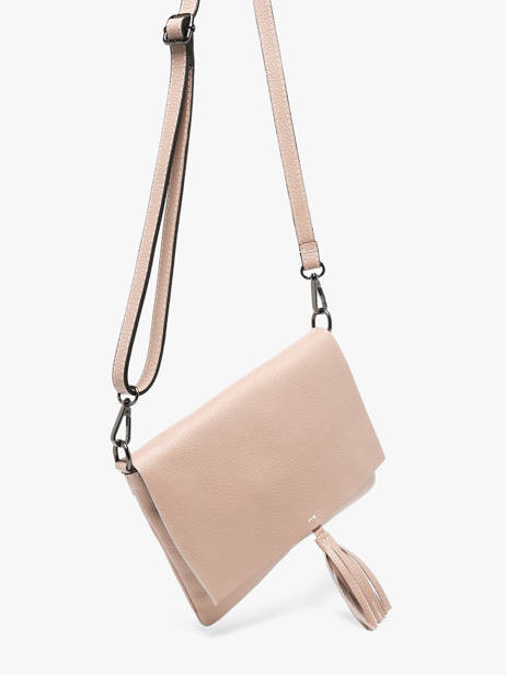 Cross Body Tas Caviar Leder Milano Beige caviar CA22112 ander zicht 2