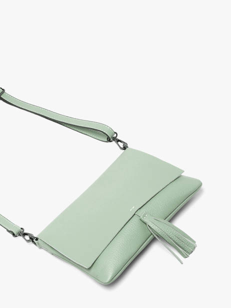 Cross Body Tas Caviar Leder Milano Groen caviar CA22112 ander zicht 2
