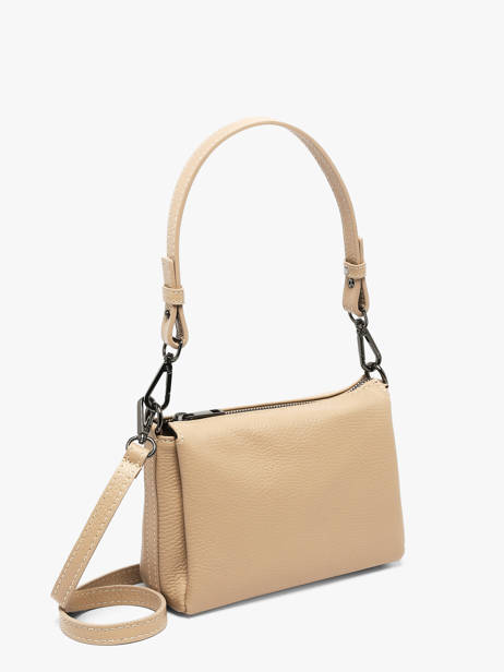 Cross Body Tas Caviar Leder Milano Beige caviar CA25065 ander zicht 2