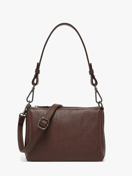 Cross Body Tas Caviar Leder Milano Bruin caviar CA25065