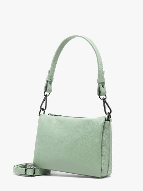 Cross Body Tas Caviar Leder Milano Groen caviar CA25065 ander zicht 2