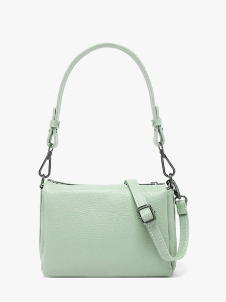 Cross Body Tas Caviar Leder Milano Groen caviar CA25065 ander zicht 4