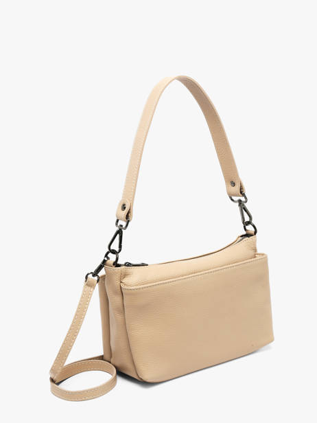 Cross Body Tas Caviar Leder Milano Beige caviar CA25066 ander zicht 2