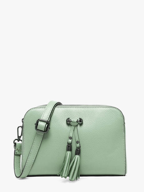 Cross Body Tas Caviar Leder Milano Groen caviar CA21101 ander zicht 1