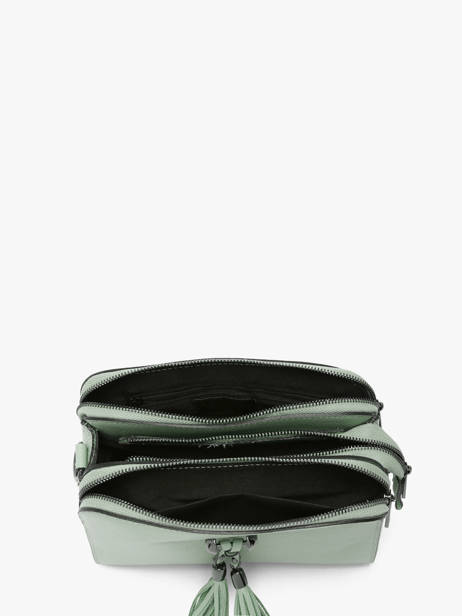 Cross Body Tas Caviar Leder Milano Groen caviar CA21101 ander zicht 4